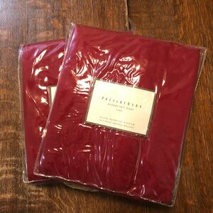 Pottery Barn brushed twill drapes. NWT